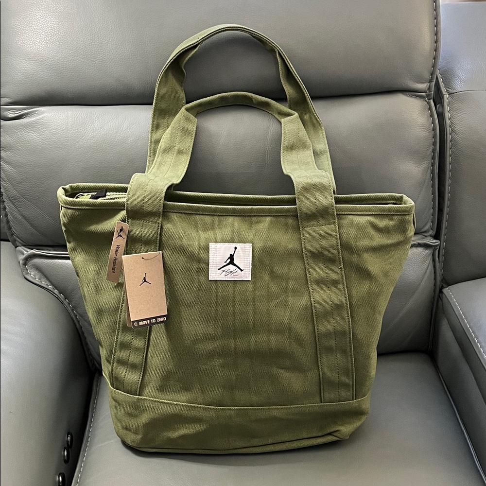 Jordan Stylish Olive Green Canvas Tote Bag